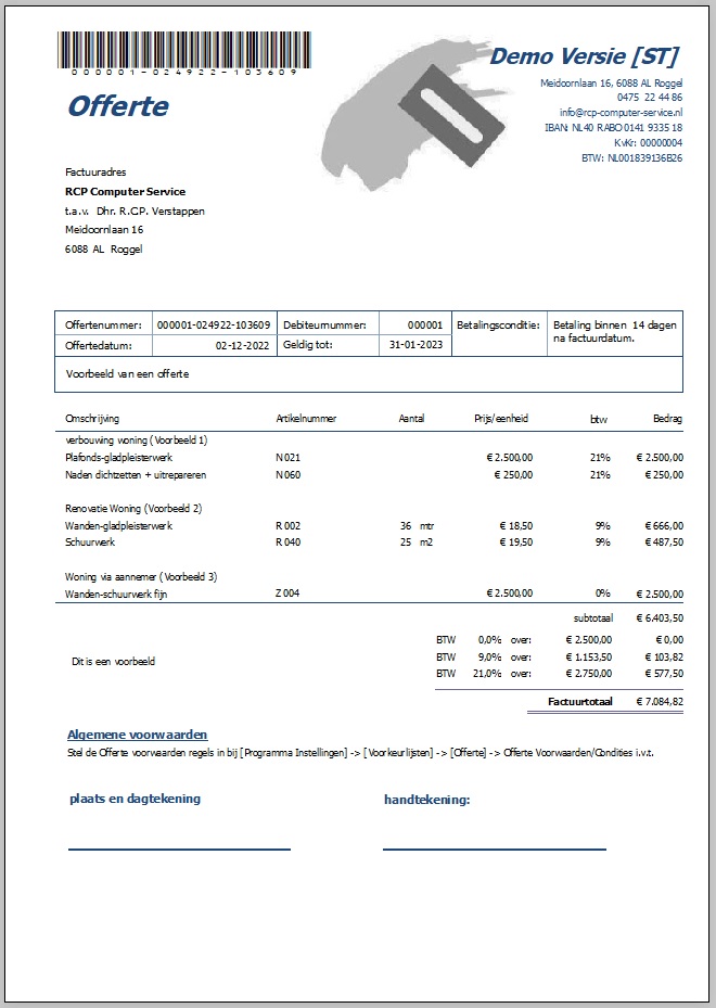 ILBS Stukadoor - Offerte Offerte