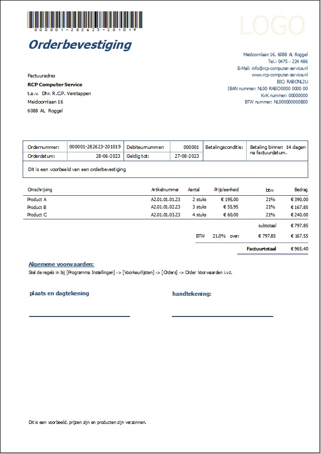 ILBS Administratie - Order ILBS Administratie Software